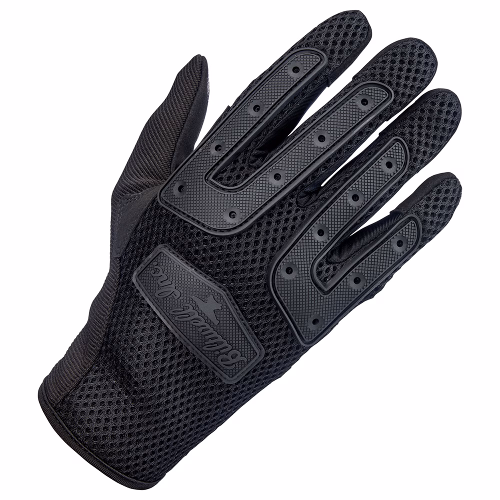 Biltwell Anza Textile Motocross Gloves Black Out