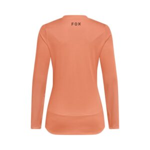 Fox Womens Ranger LS Jersey Fox Head Coral - Image 2