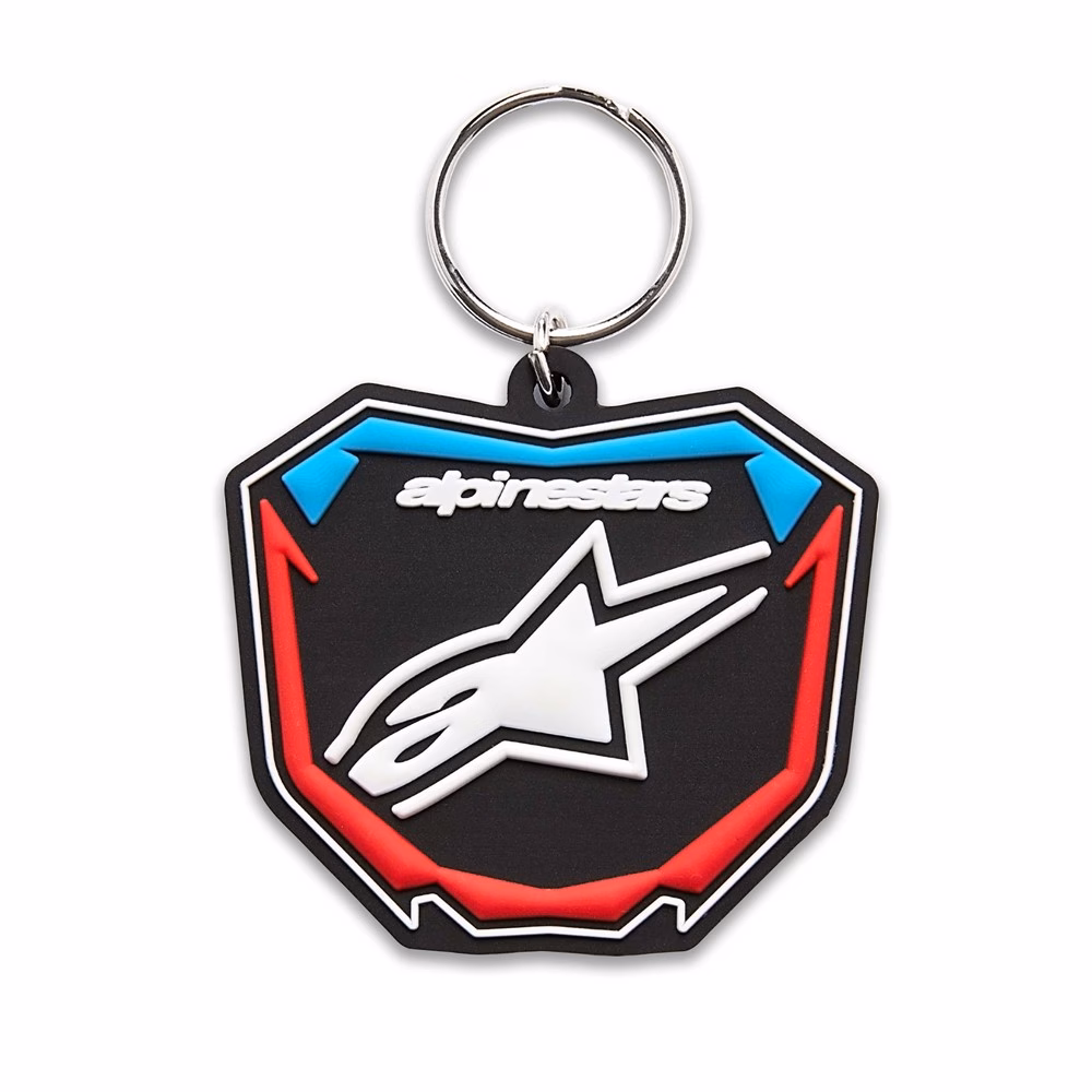 Alpinestars Plate Keyfob Black/Blue/Red