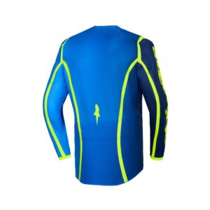 Alpinestars Fluid Apex Motocross Jersey Blue/Yellow Fluoro - Image 2