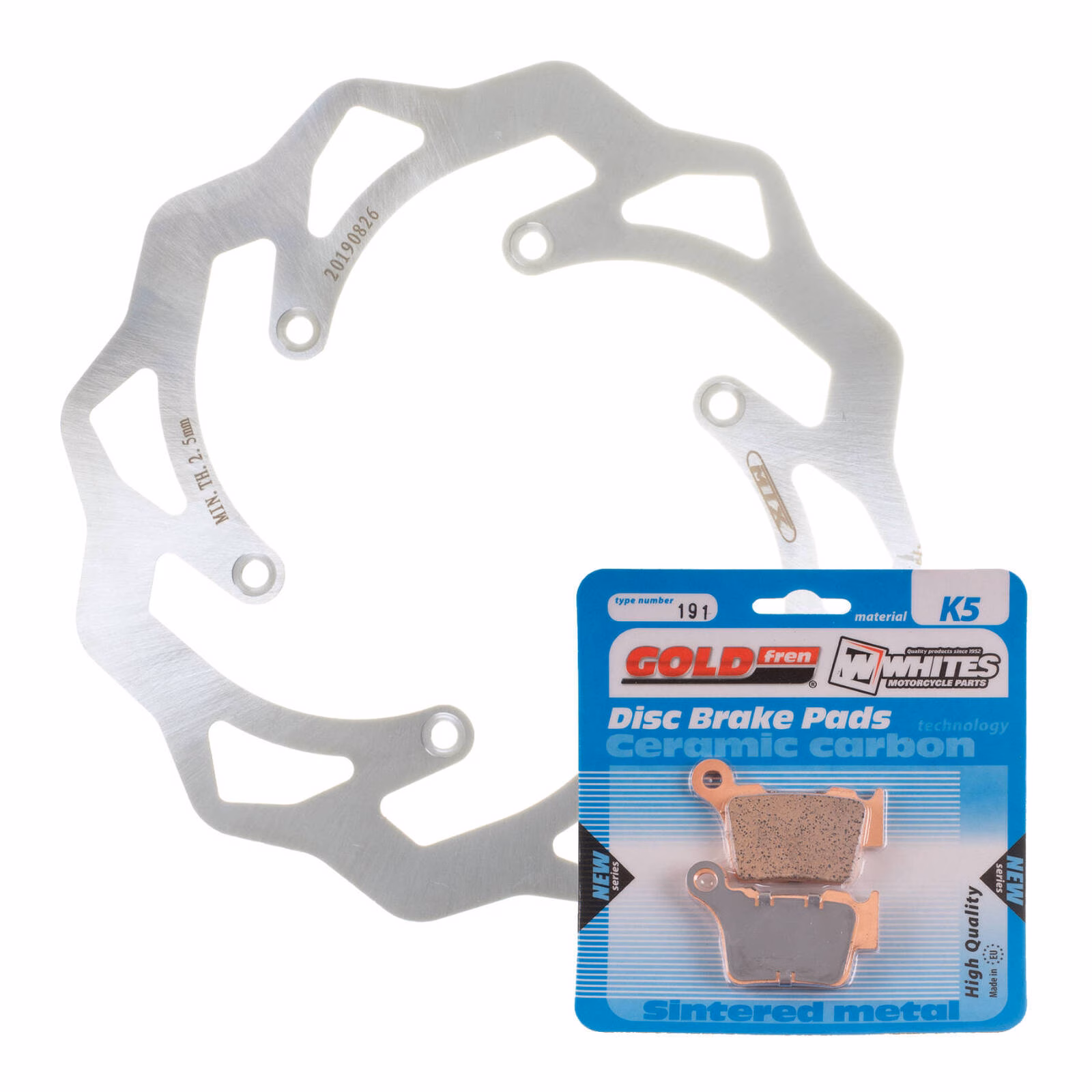 Brake Disc & Pad Rear Kit - KTM 450 EXC '04-'16 - Wave - Image 1