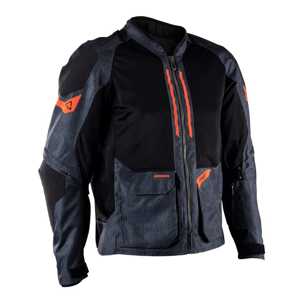 Leatt 4.5 ADV FlowTour Adventure Jacket (Short) - Iron / Grey