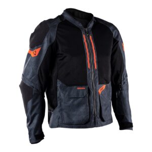 Leatt 4.5 ADV FlowTour Adventure Jacket (Short) - Iron / Grey - Image 1