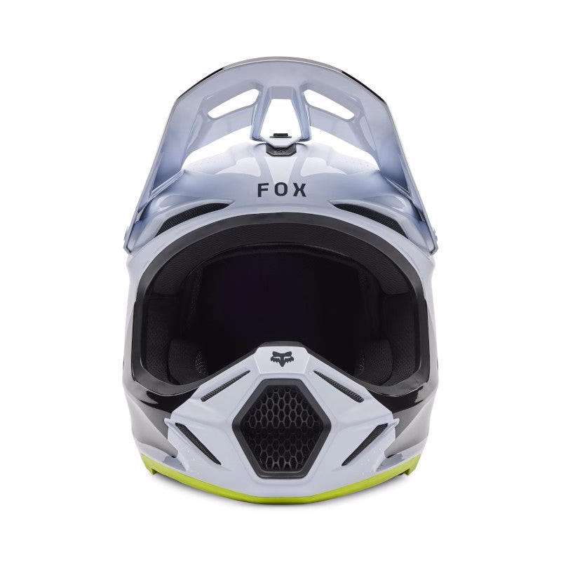Fox V3 Tine Motocross Helmet White