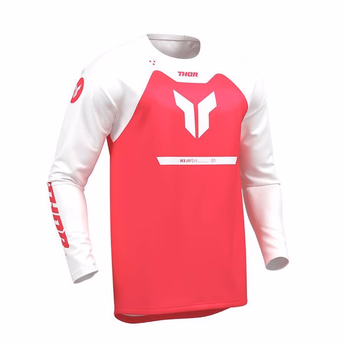 Thor MX Ridemode Menace Motocross Jersey Red
