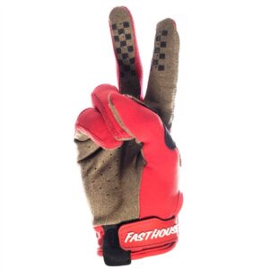 Fasthouse Speed Style Ramble Motocross Gloves Red - Image 2