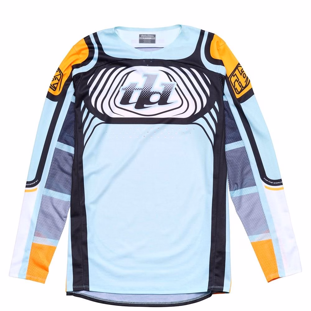 Troy Lee Designs SE Pro Wavez Motocross Jersey Bleached Aqua