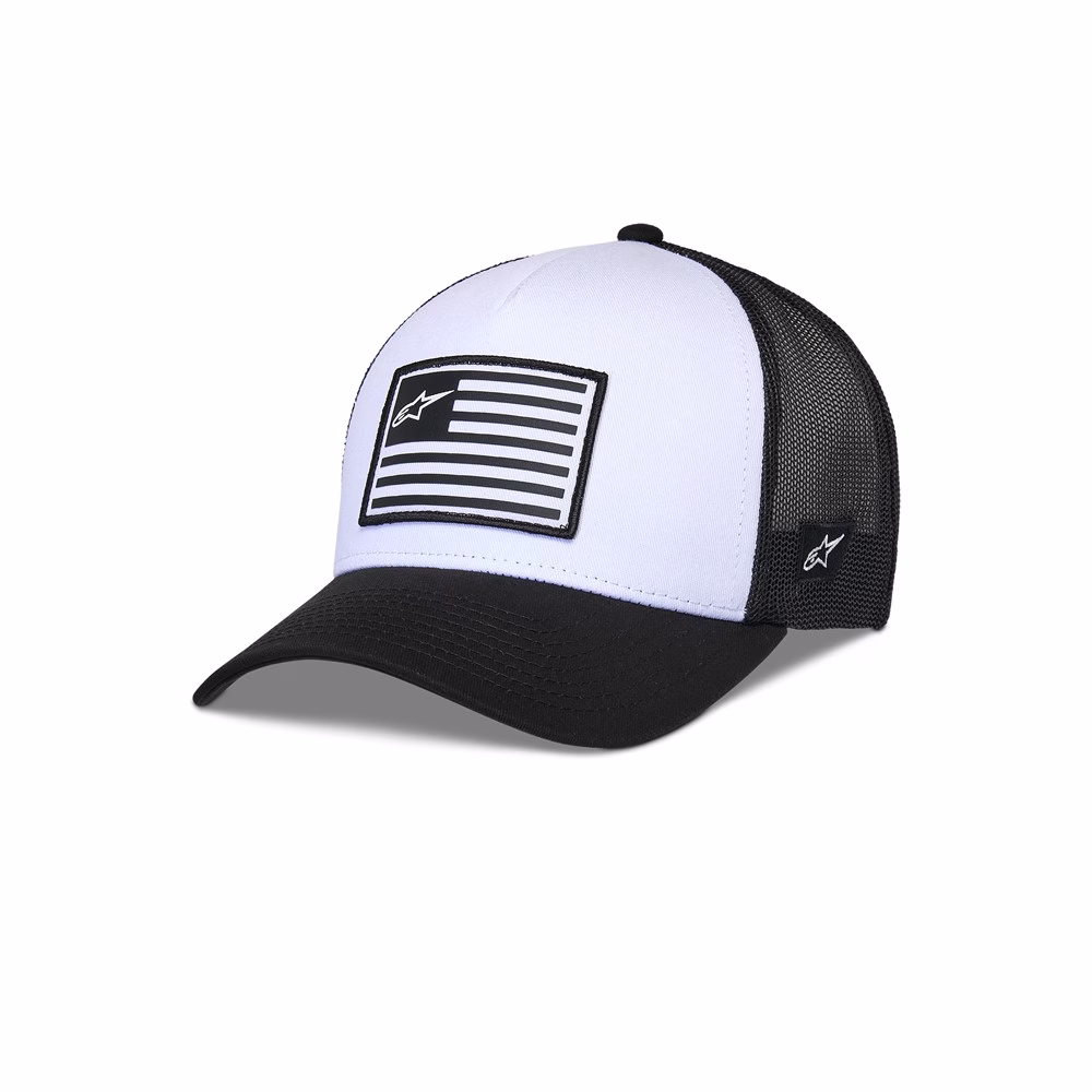 Alpinestars Flag Snapback Hat White/Black