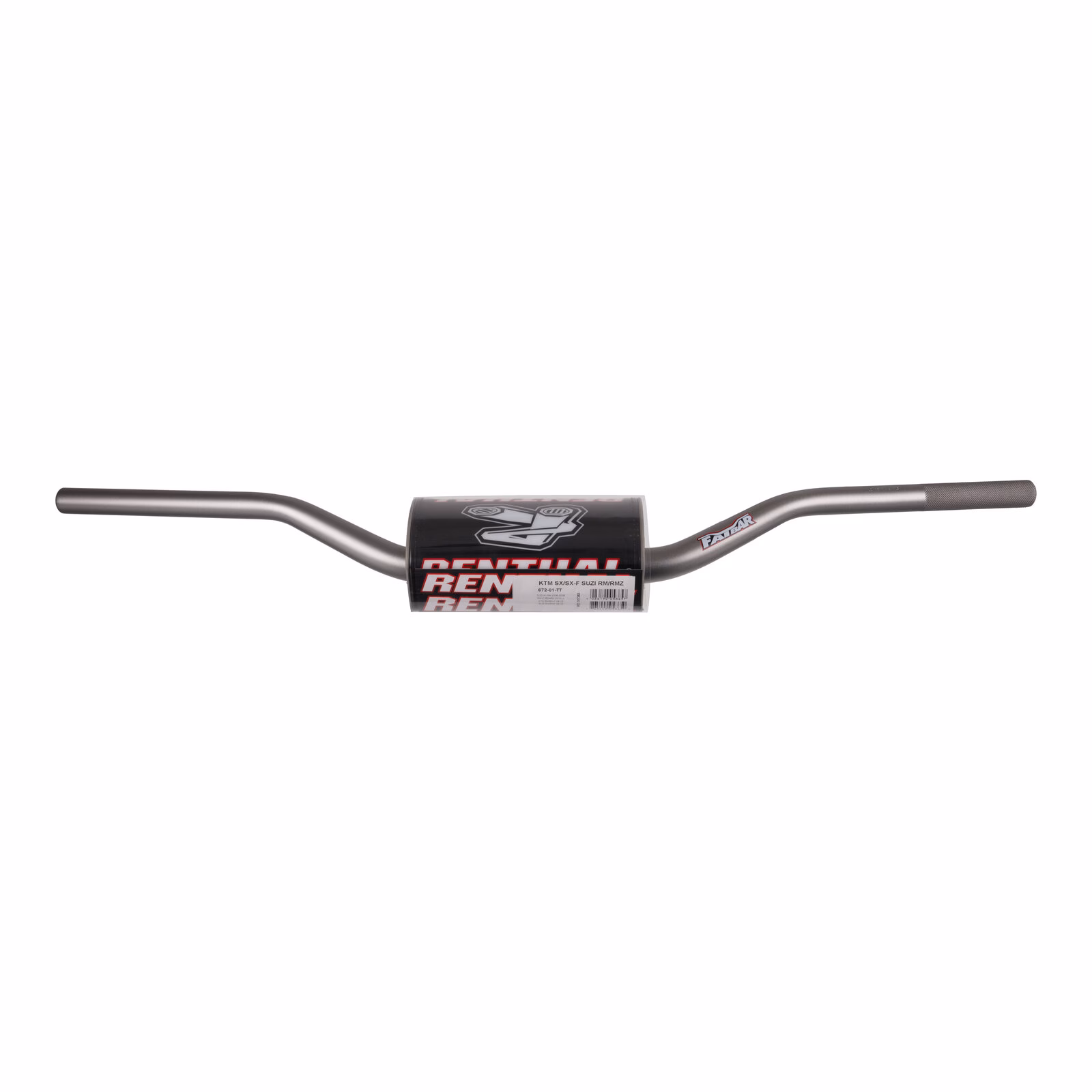 Renthal Fatbar Handlebar SX/F '09-'12 RMZ '06-'13 YZ/F '18-'21 - Titanium - Image 1