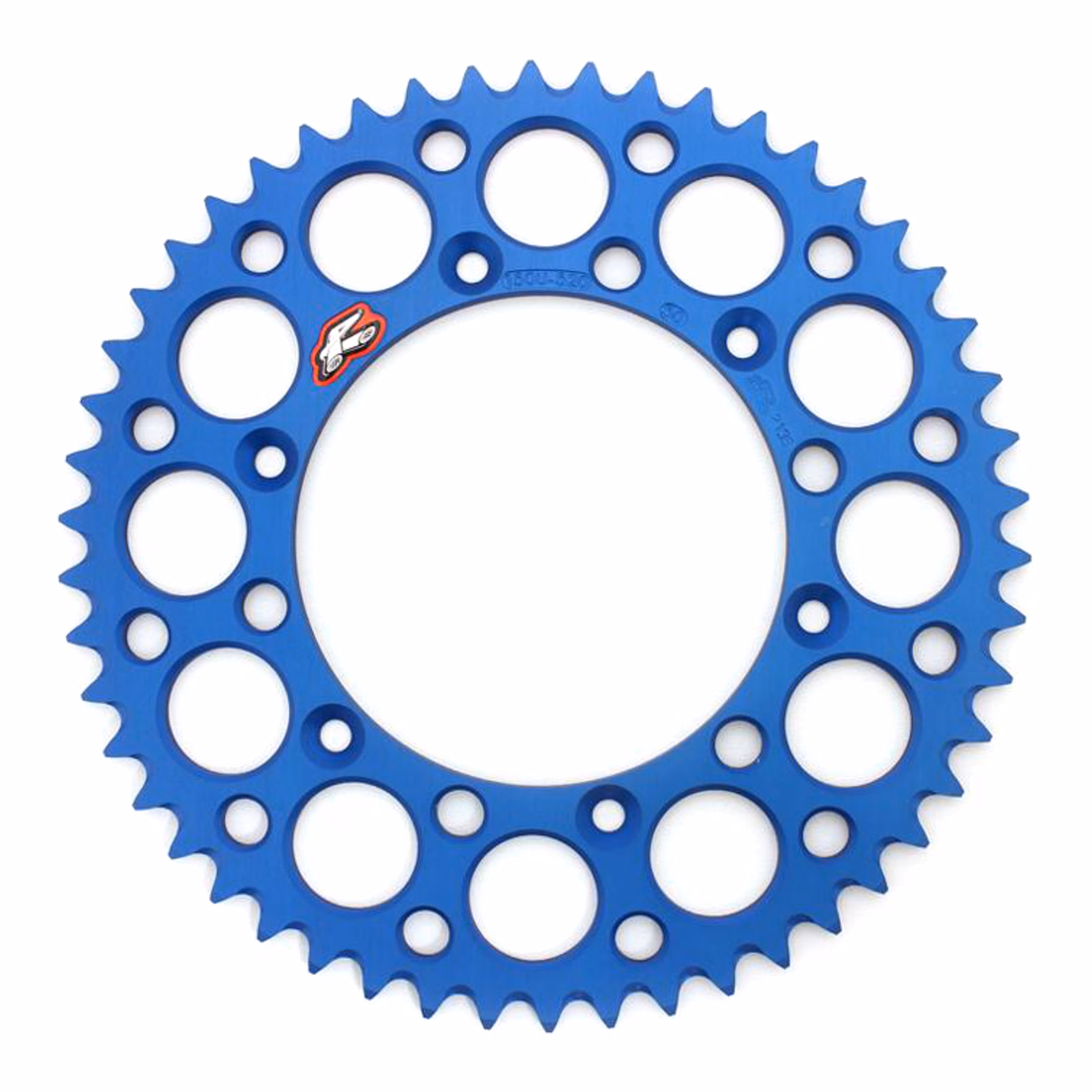 Renthal Sprocket Rear Blue 50T Alloy 7075 T6 Grooved - Image 1