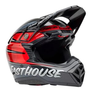 Bell MOTO-10 SPHERICAL Fasthouse DITD Motocross Helmet Gloss Grey/Red - Image 1