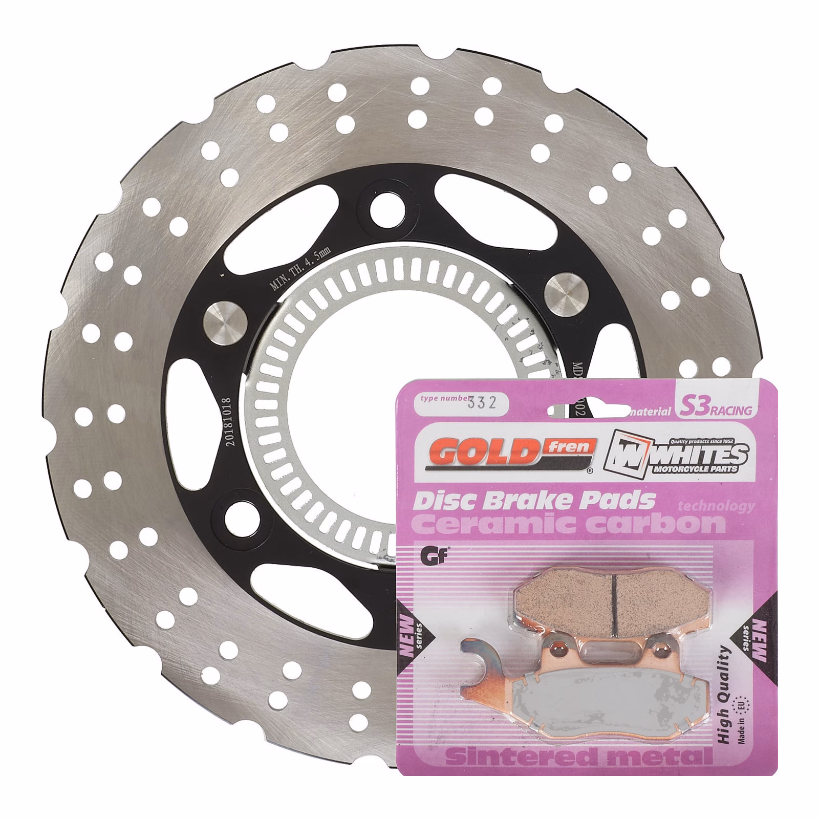 Brake Disc & Pad Rear Kit - Kawasaki EX300 Ninja ABS '13-'15 - Image 1