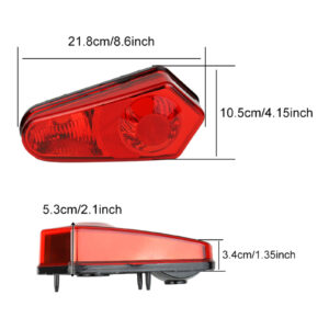 Whites Tail Light Lens Only Polaris (Replaces 241153 and 241154) - Image 2