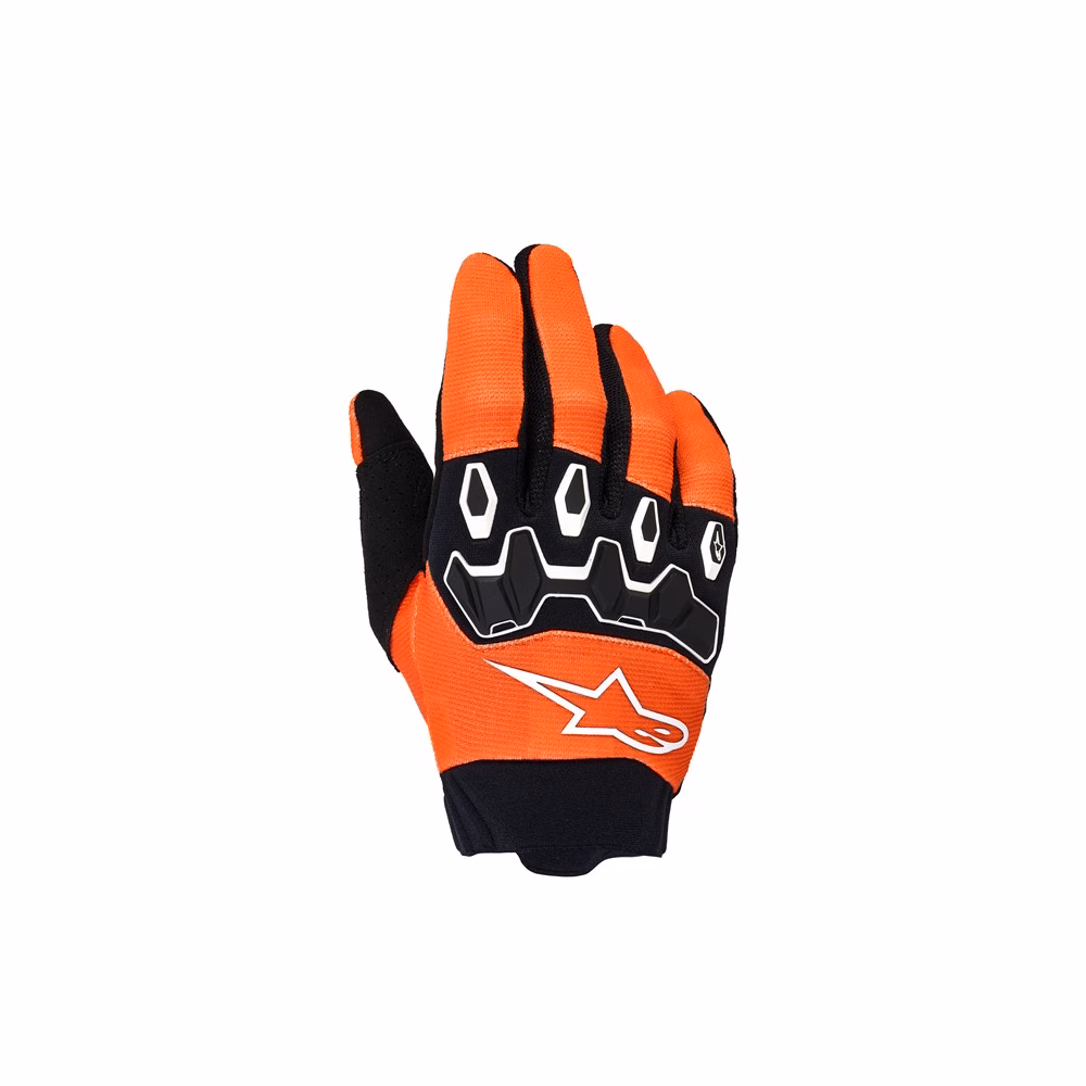 Alpinestars Full Bore Motocross Gloves Youth Orange/White/Black