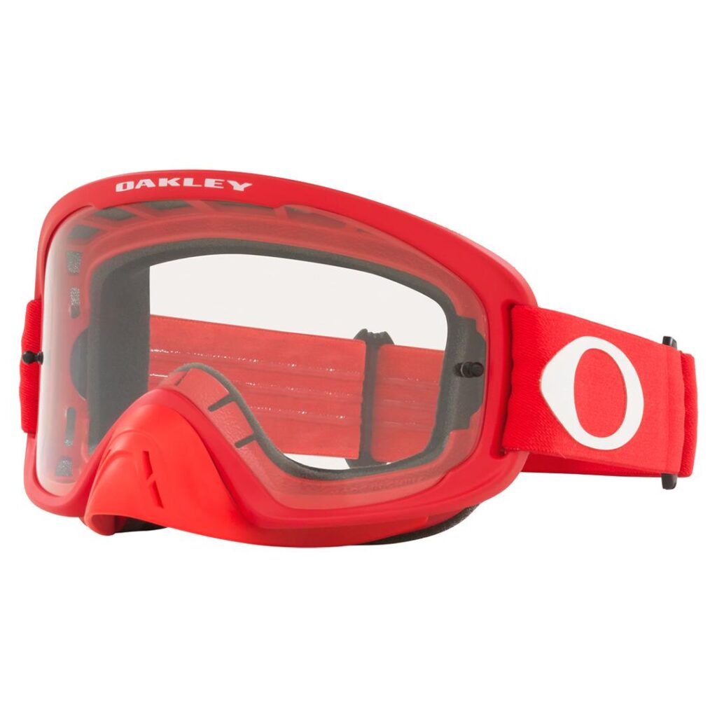 Oakley O-Frame 2.0 Pro Motocross Goggles Moto Red w/ Clear Lens