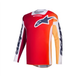 Alpinestars Racer Portl Motocross Jersey Red/Light Gray/Dark Gray - Image 1