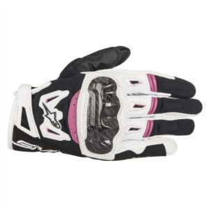 Alpinestars Stella SMX-2 Air Carbon Road Gloves Ladies Black/White/Fuchsia - Image 1