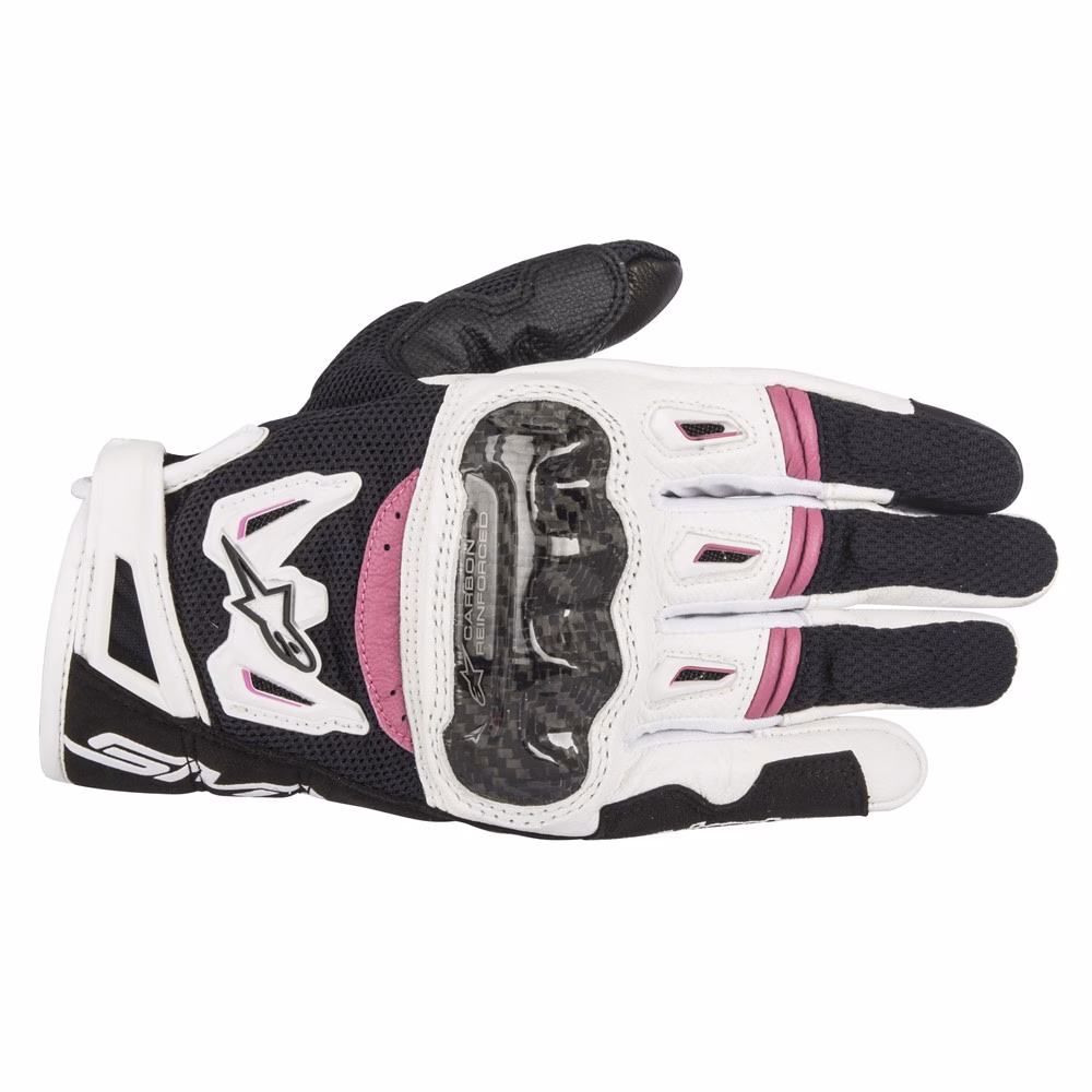 Alpinestars Stella SMX-2 Air Carbon Road Gloves Ladies Black/White/Fuchsia