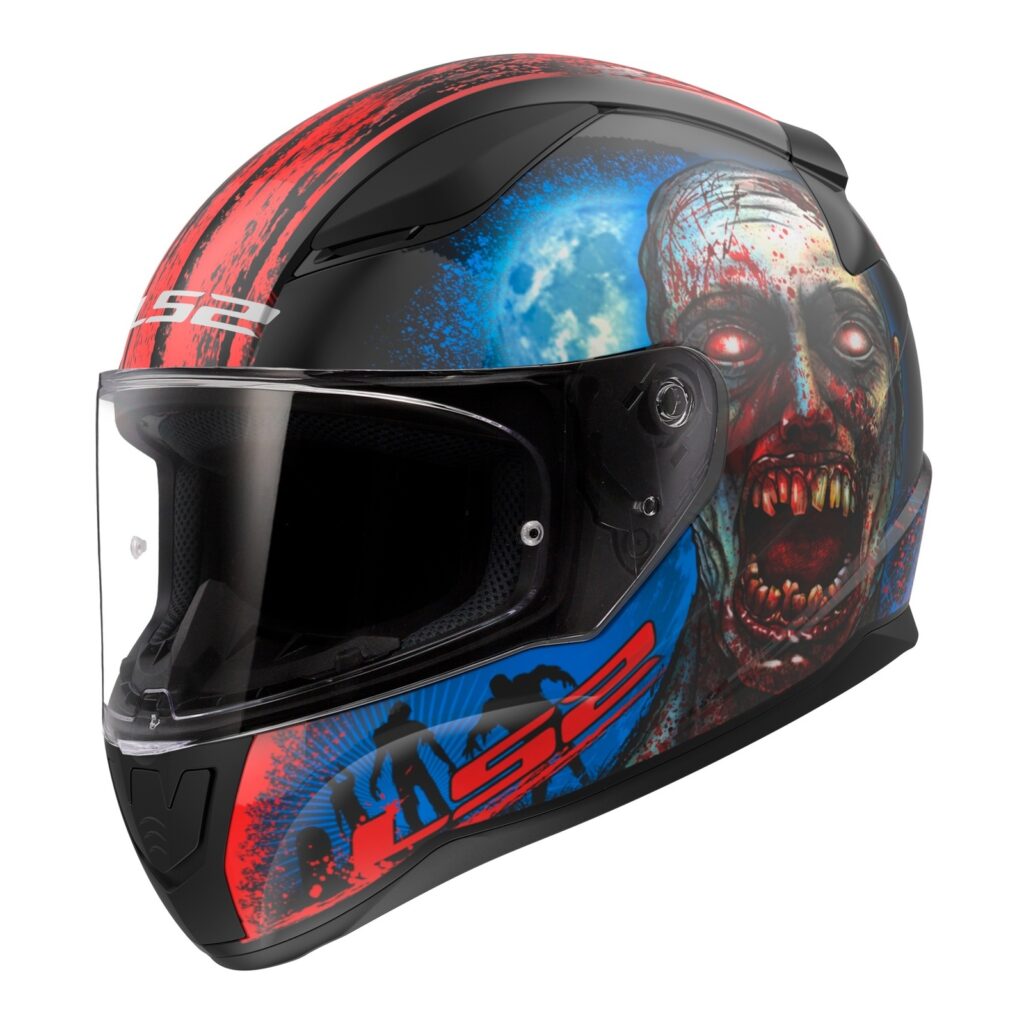 LS2 FF353 Rapid II Zombie Road Helmet Matte Black / Red / White