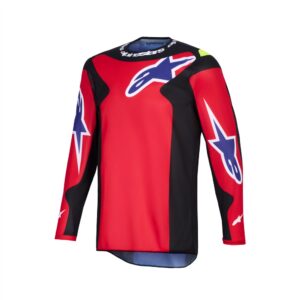 Alpinestars Fluid Grid Motocross Jersey Red/Black/Purple - Image 1