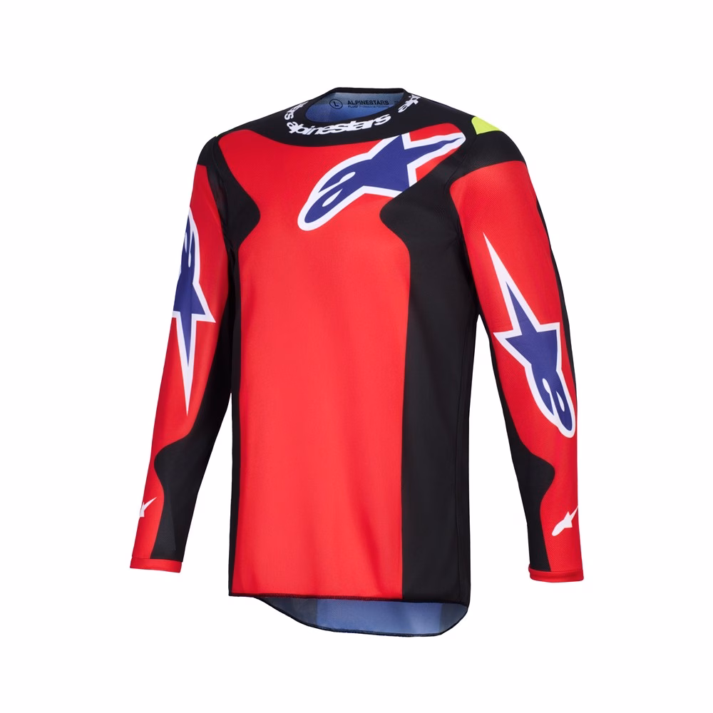 Alpinestars Fluid Grid Motocross Jersey Red/Black/Purple
