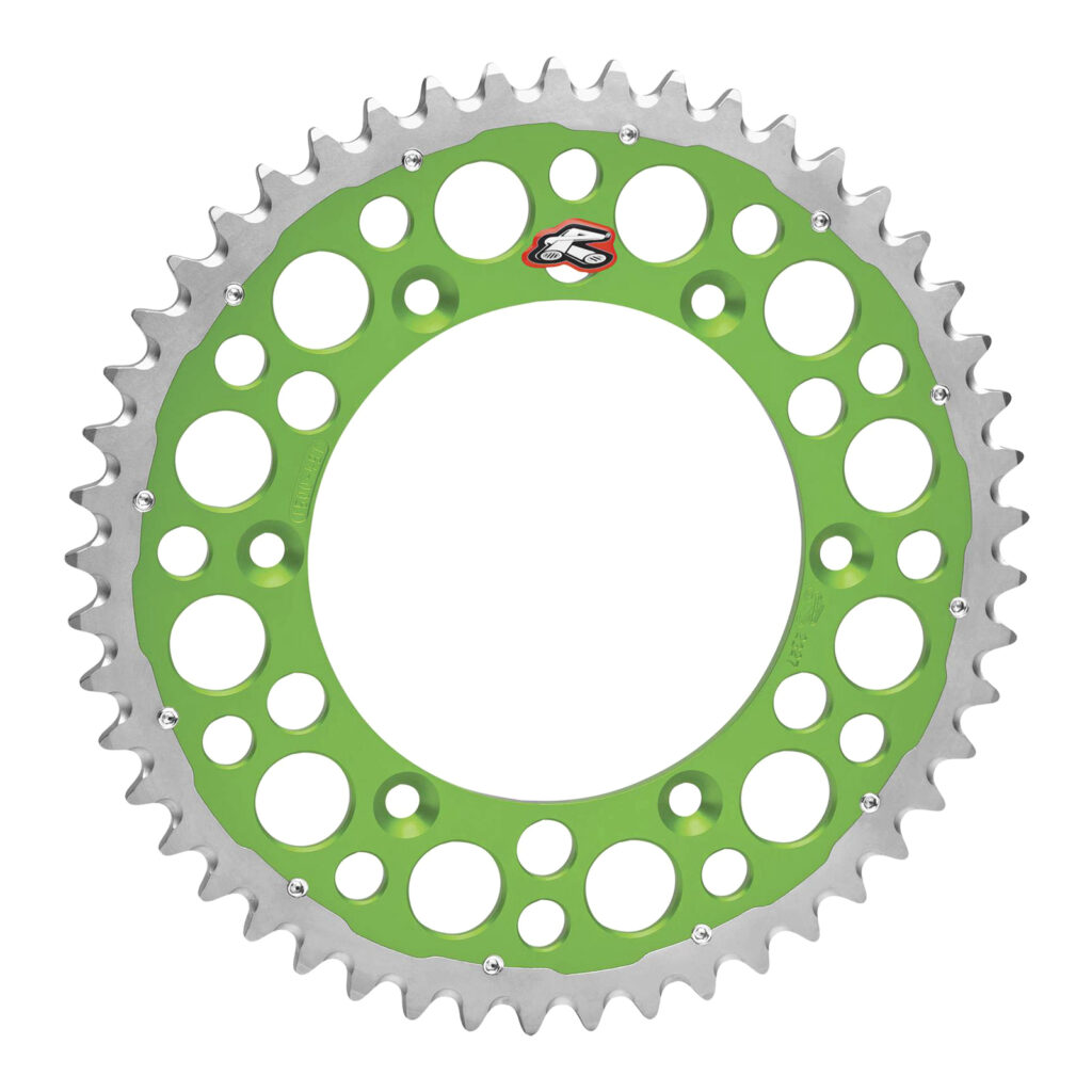 Renthal Sprocket Twinring Green 51T Bi-Metal Grooved Packed