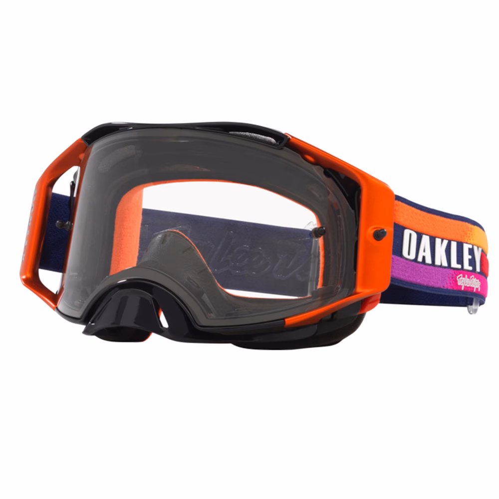 Oakley AirBrake Motocross Goggles TLD Navy Sunrise w/ Clear Lens