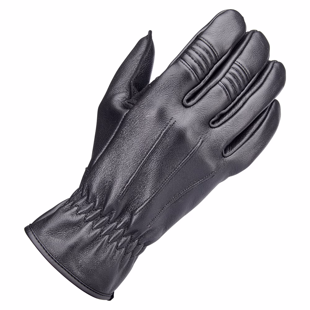 Biltwell Work 2.0 Leather Road Gloves Black