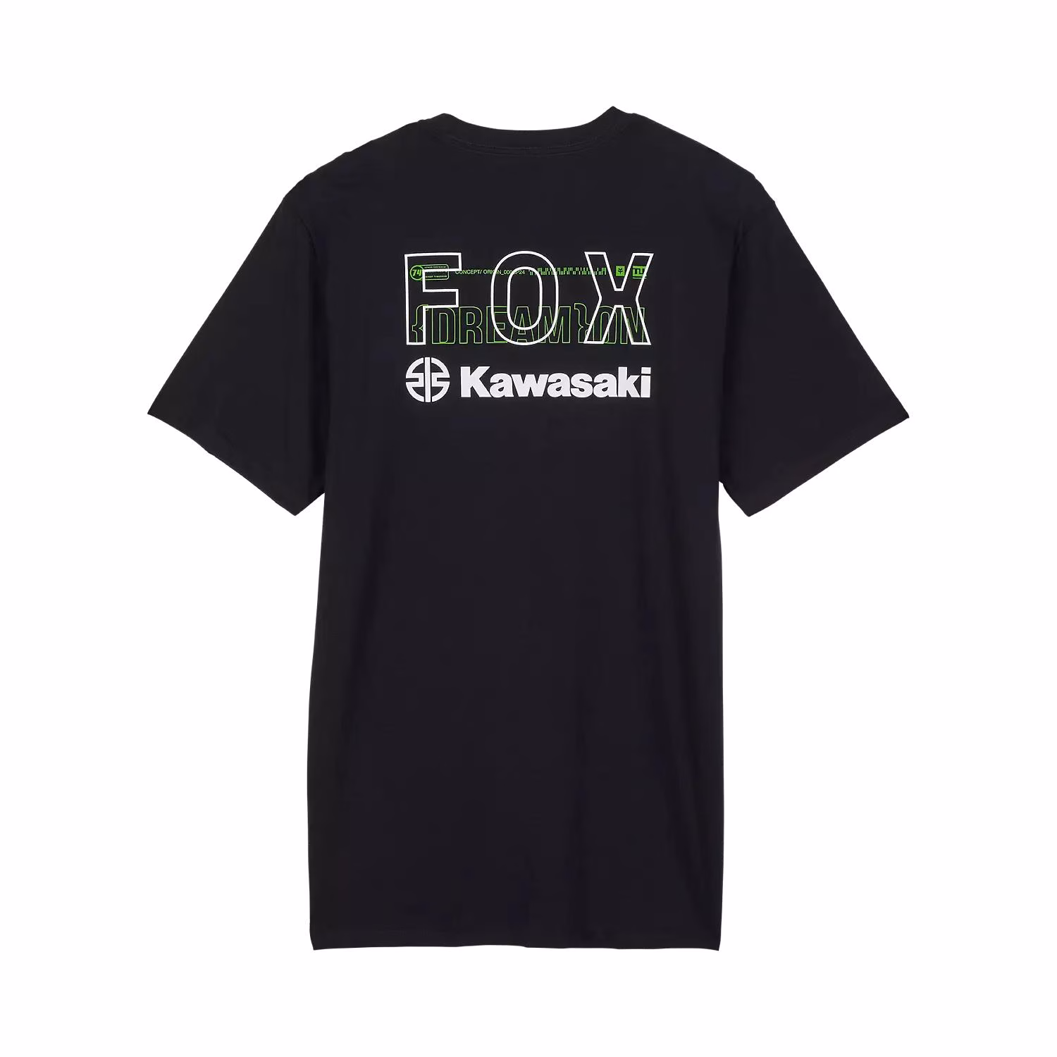 Fox x Kawasaki II Premium Tee Black - Image 2