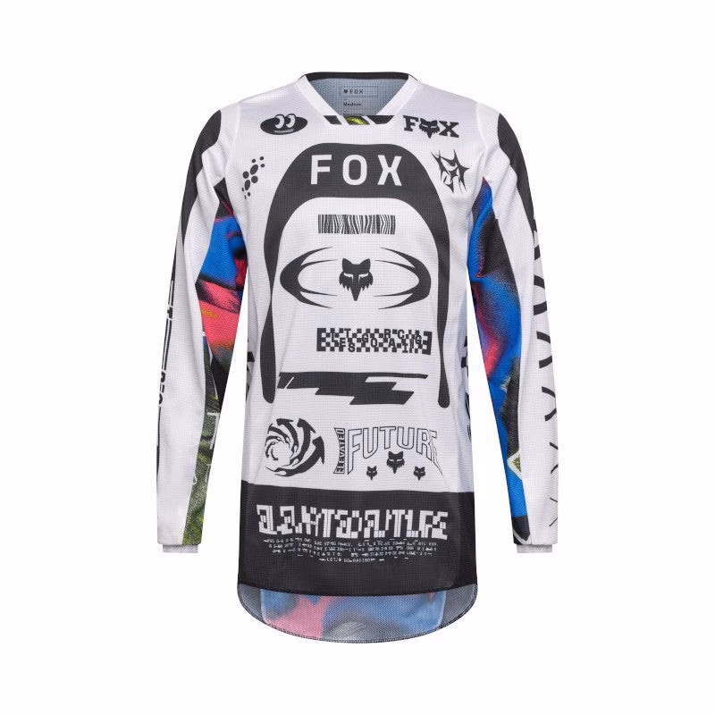 Fox 180 Image Cosmo Motocross Jersey White/Black