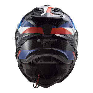 LS2 MX701 C Explorer Carbon Frontier Adventure Helmet Black / Blue - Image 4