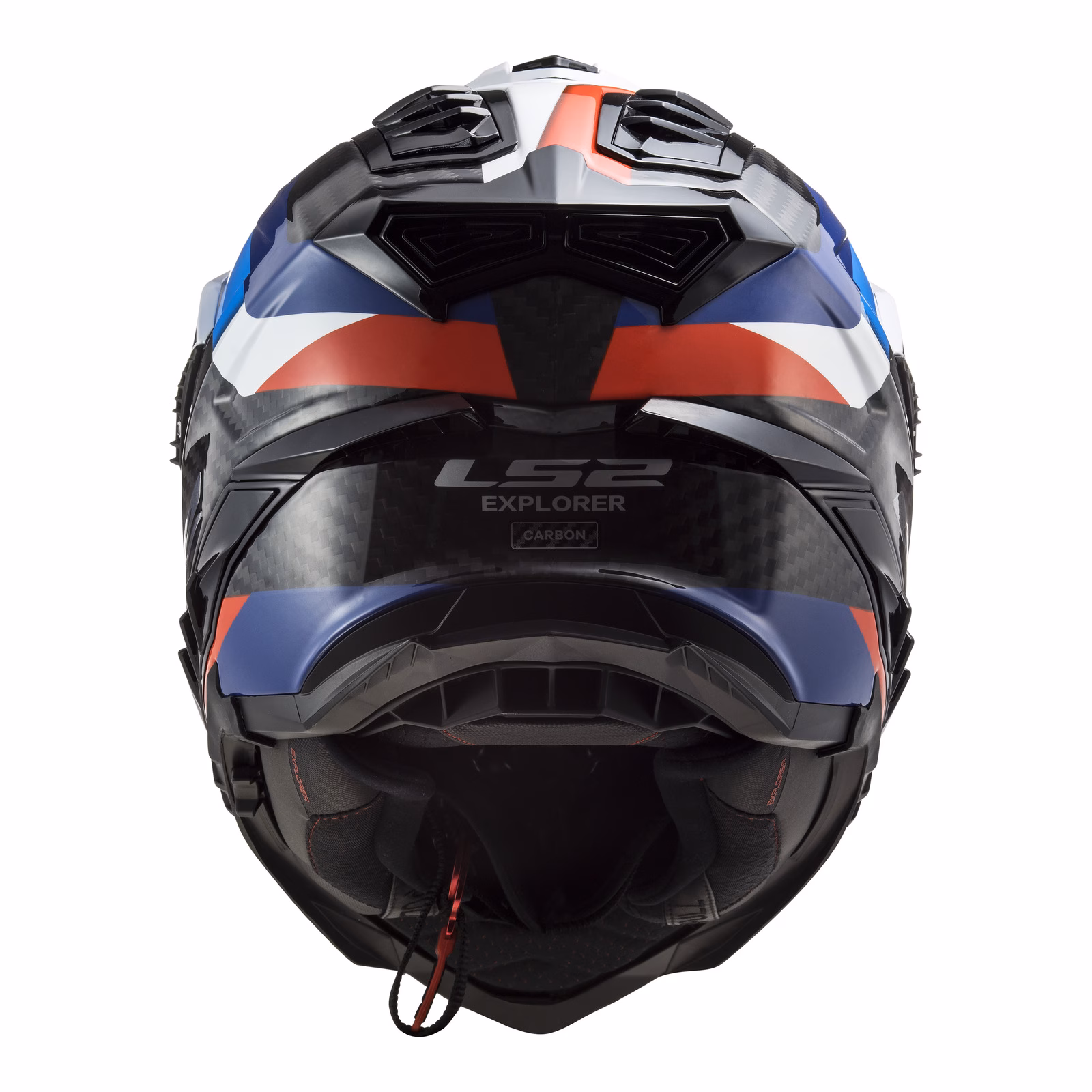 LS2 MX701 C Explorer Carbon Frontier Adventure Helmet Black / Blue - Image 4