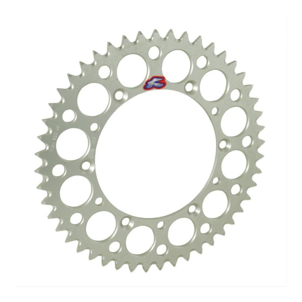 Renthal Sprocket Rear Silver 43T Alloy 7075 T6 Grooved Suzuki