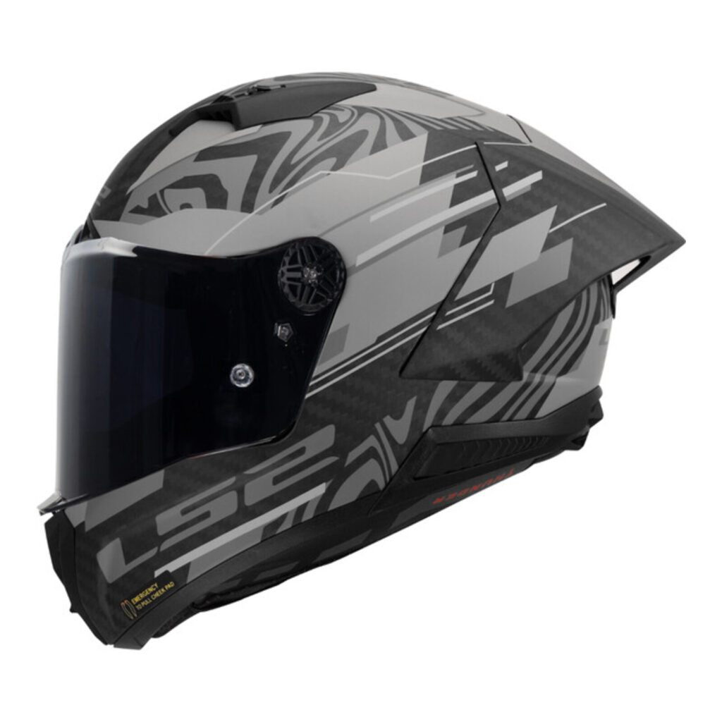 LS2 FF805GP Thunder GP Aero Polar Road Helmet Black/Silver