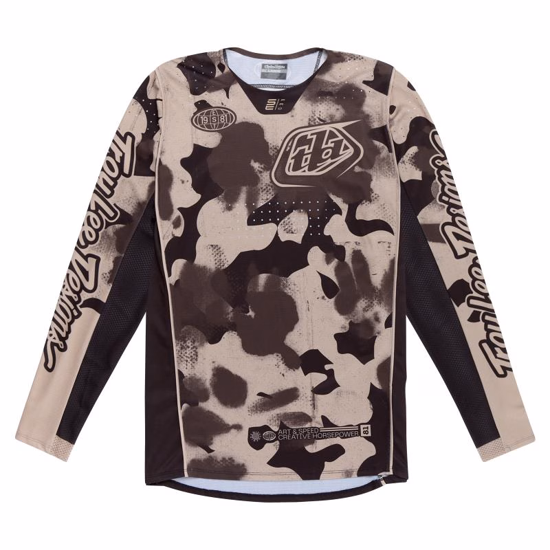 Troy Lee Designs SE Pro Blotted Motocross Jersey Phantom / Taupe