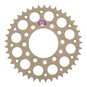 Renthal Sprocket Rear Silver 41T Alloy 7075 T6 Grooved Kawasaki - Image 1