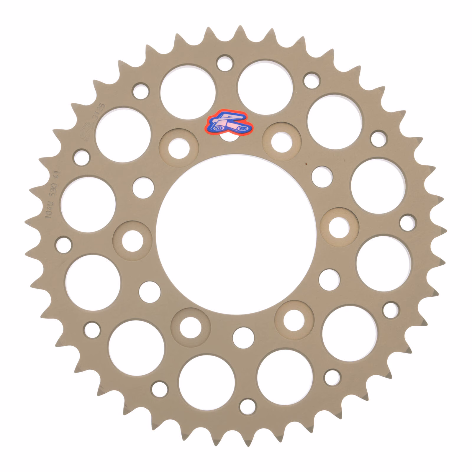 Renthal Sprocket Rear Silver 41T Alloy 7075 T6 Grooved Kawasaki - Image 1