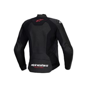 Alpinestars Stella Faster v3 Leather Jacket Black/White/Fluoro Coral - Image 2