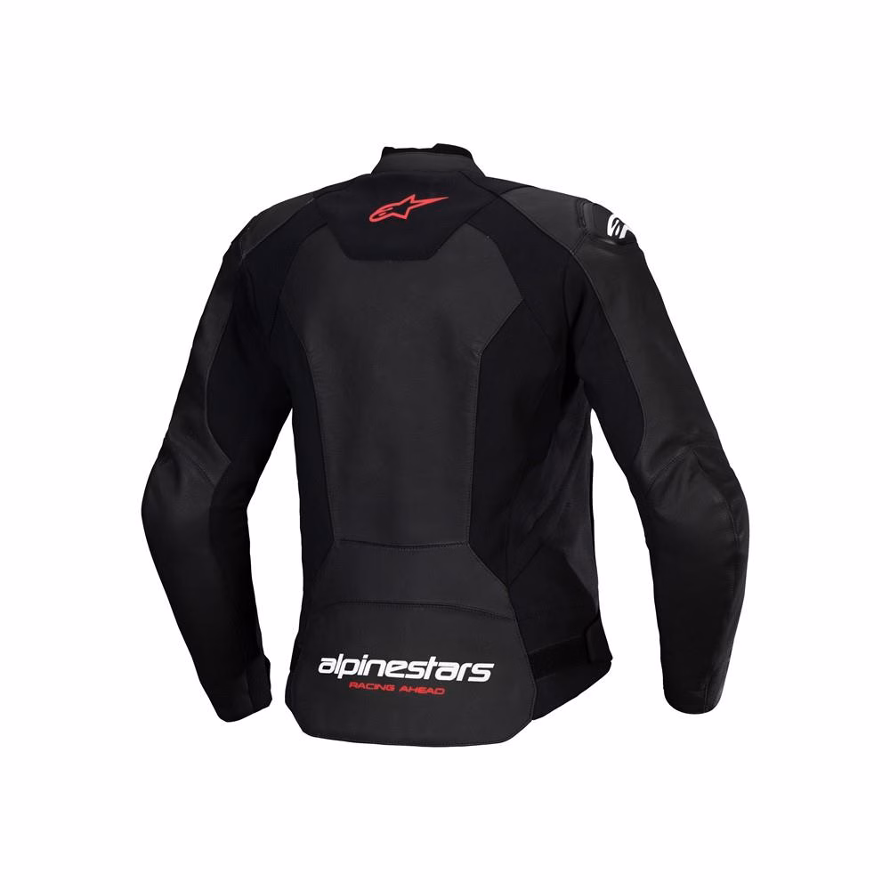 Alpinestars Stella Faster v3 Leather Jacket Black/White/Fluoro Coral
