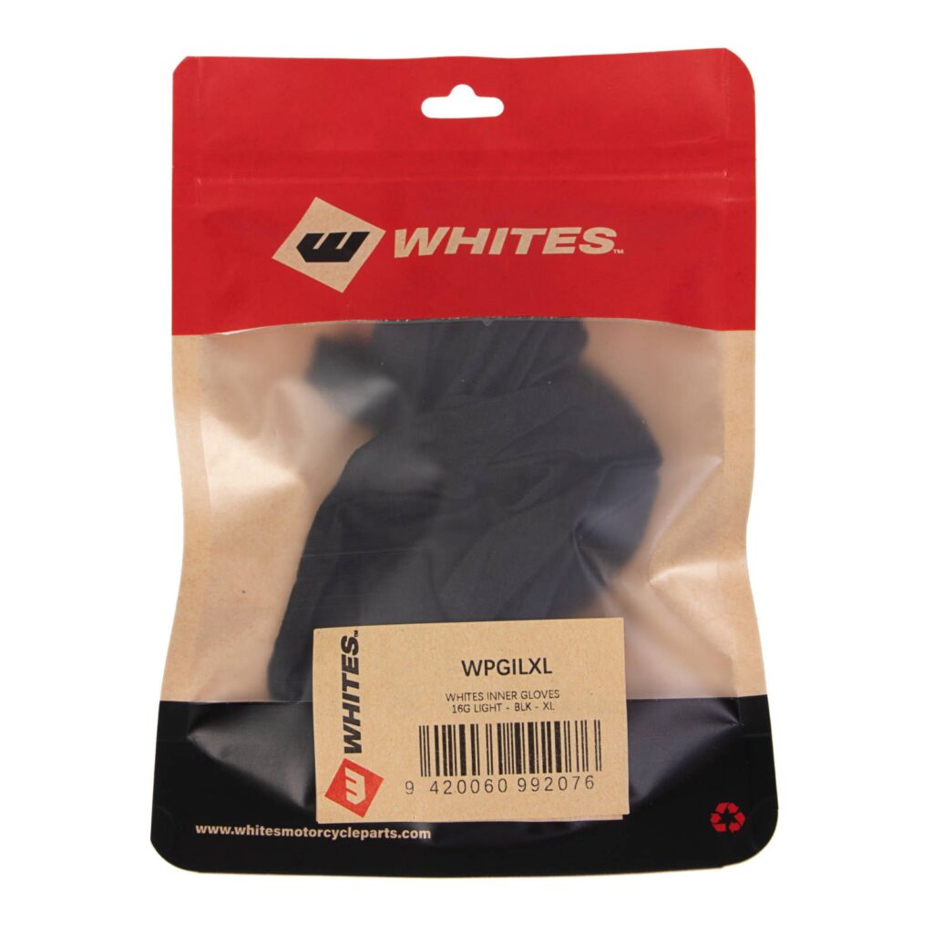 WHITES INNER GLOVES 16G LIGHT Black