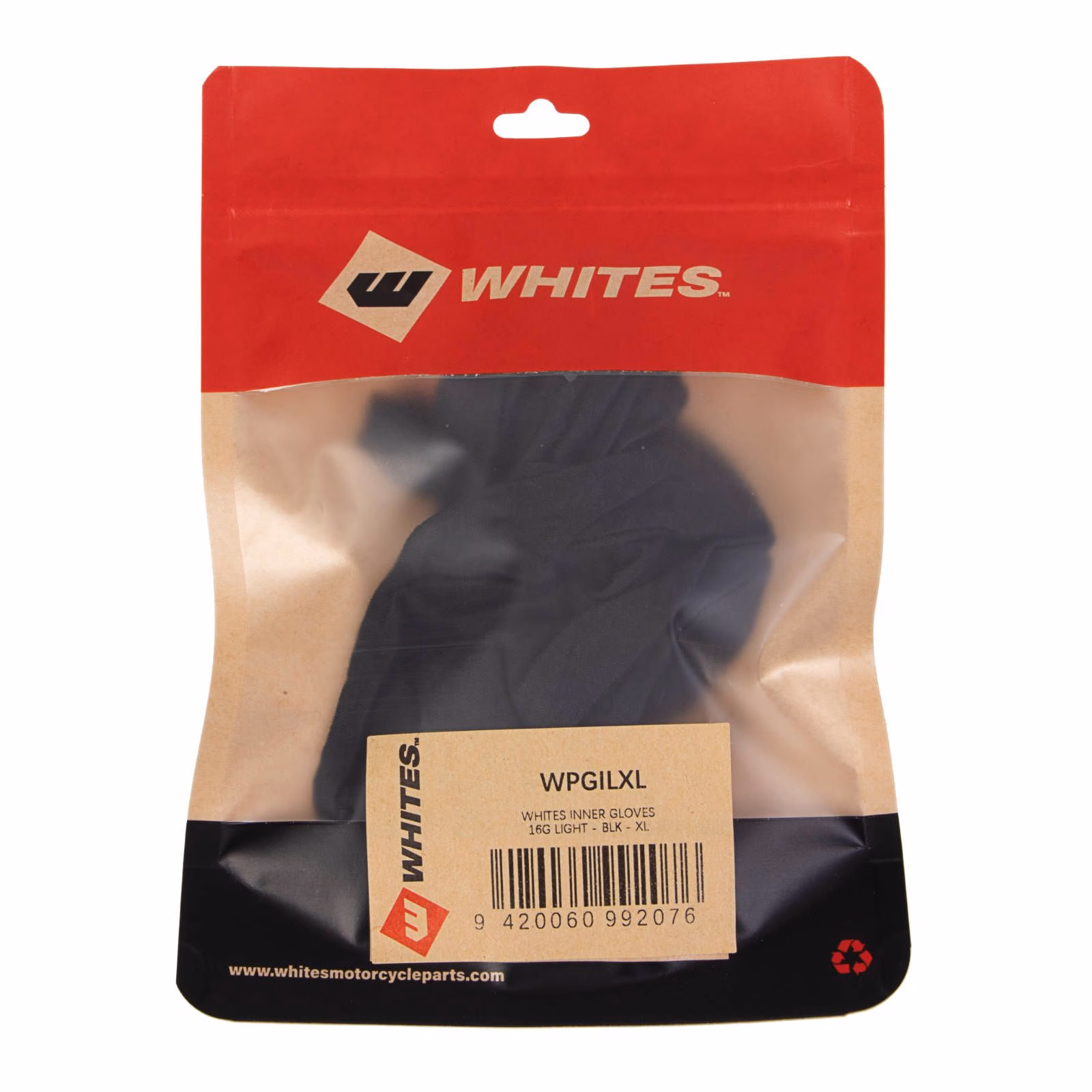 WHITES INNER GLOVES 16G LIGHT Black - Image 1