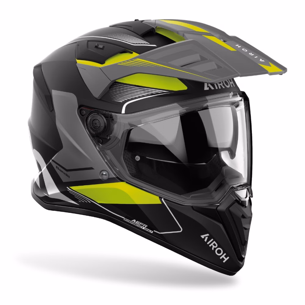 Airoh Bandit Tune Adventure Helmet Yellow Matte