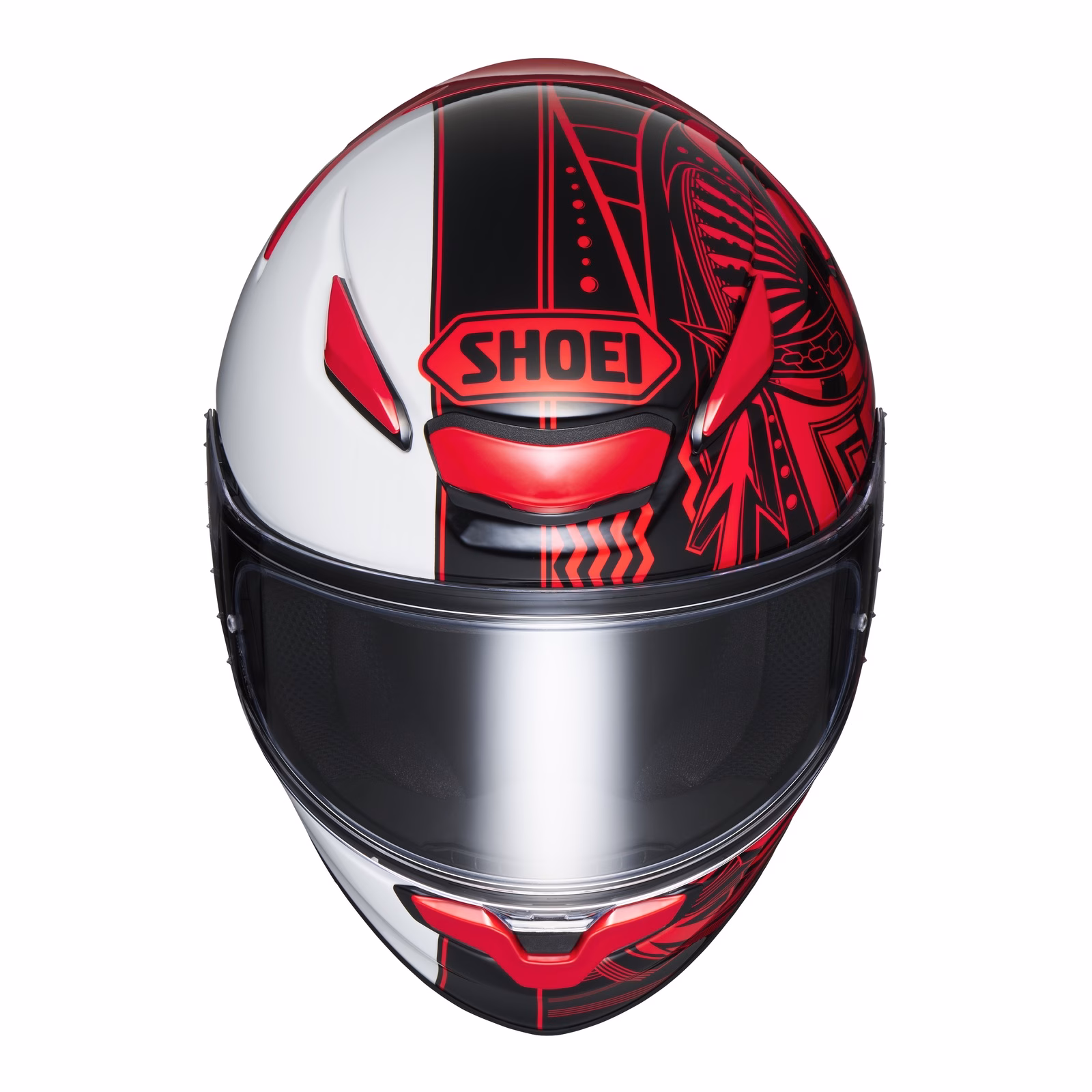 Shoei NXR2 Beaut TC-1 Road Helmet White / Black / Red - Image 4