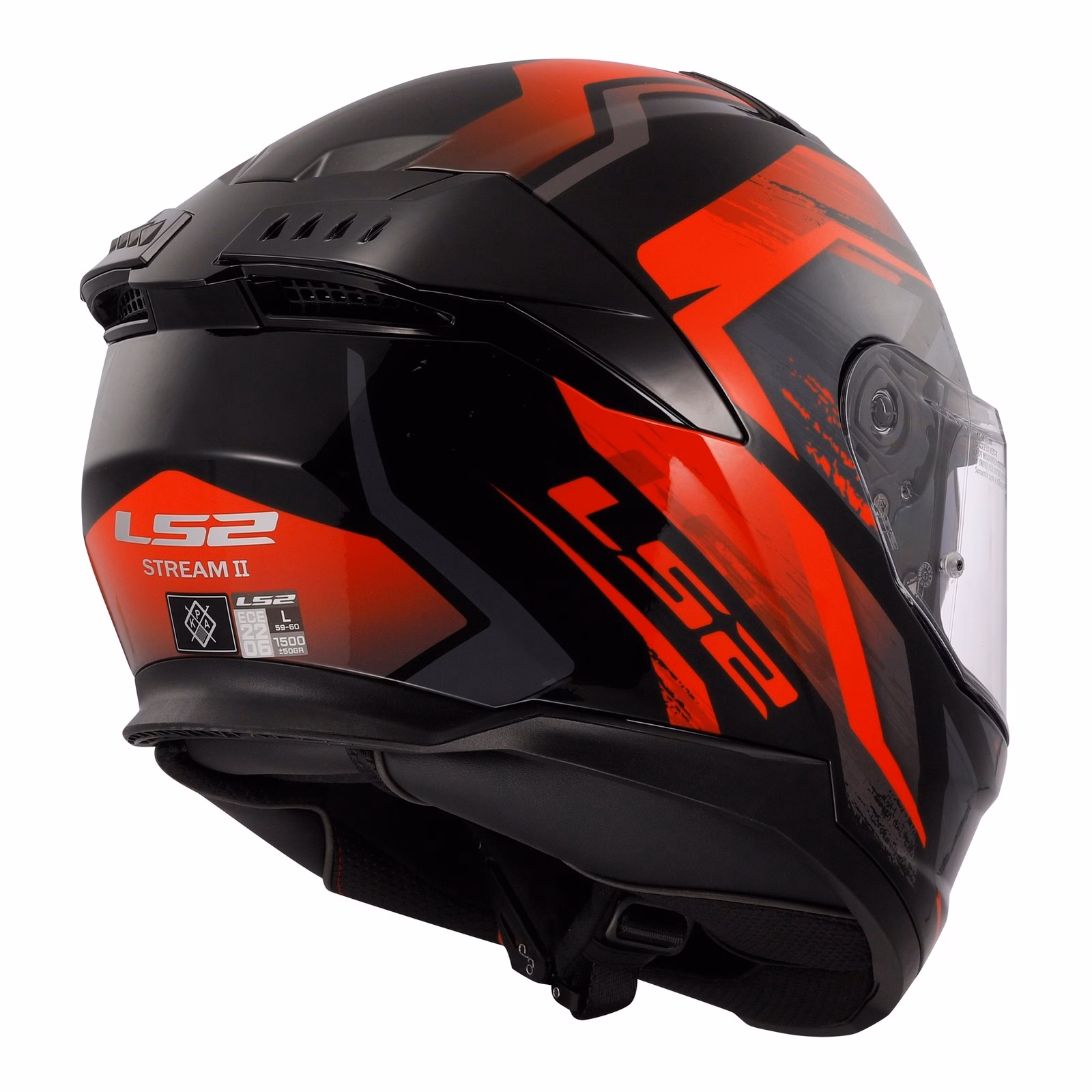 LS2 FF808 Stream II Fury Road Helmet Black / Red - Image 4