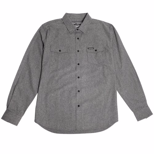 Fasthouse Saturday Night Special Flannel Charcoal Heather