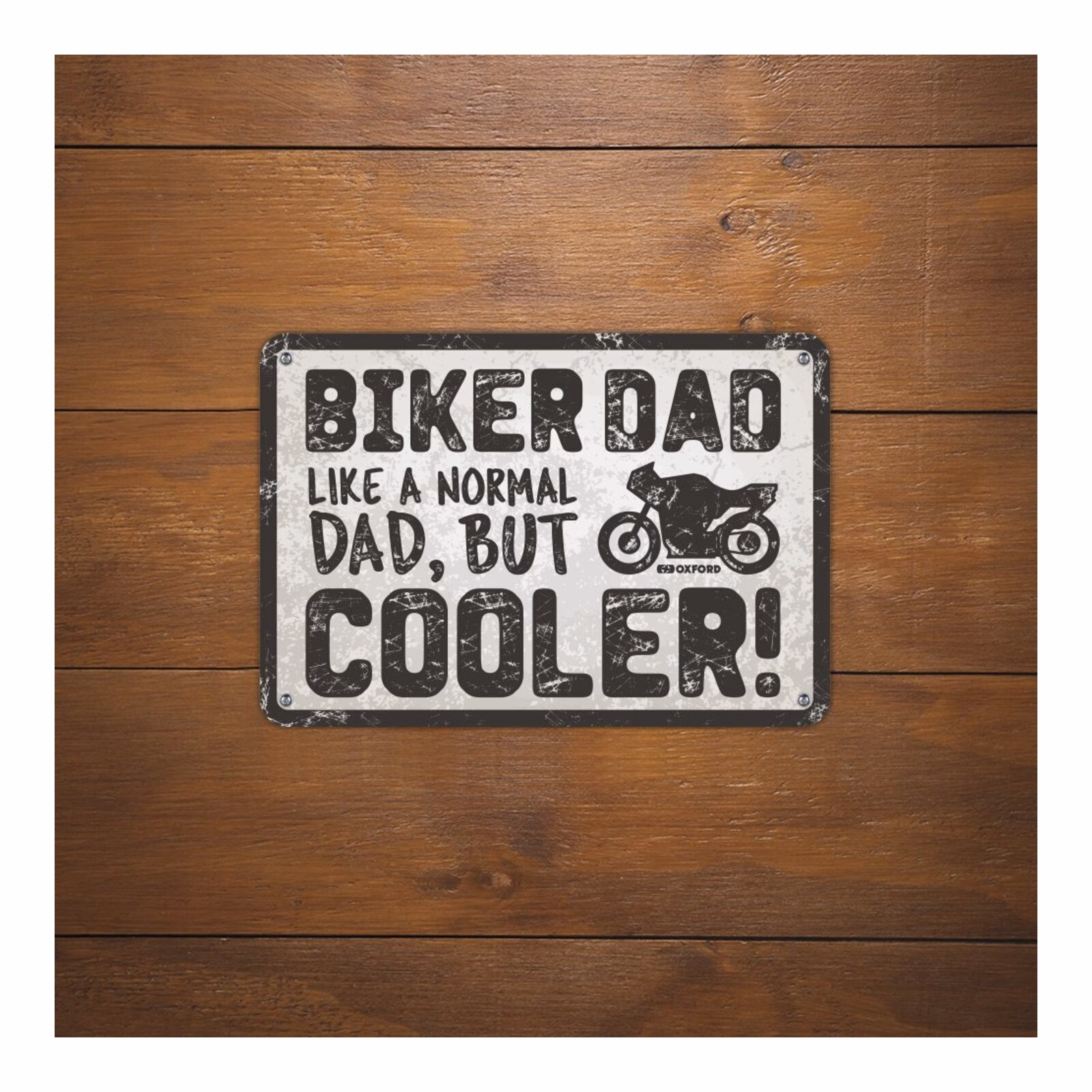 Oxford Garage Metal Sign: "Biker Dad Cooler" - Image 2