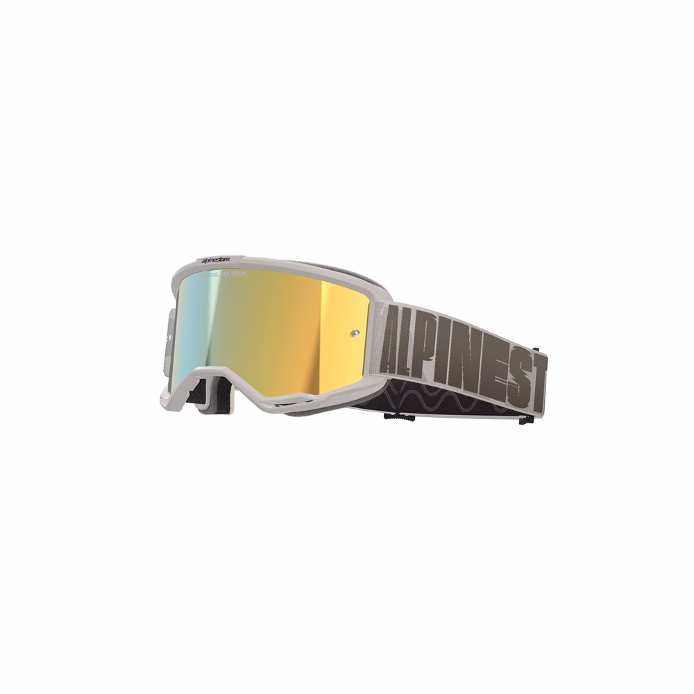 Alpinestars Vision 5 Hollow Motocross Goggle Wind - Mirror Gold Lens