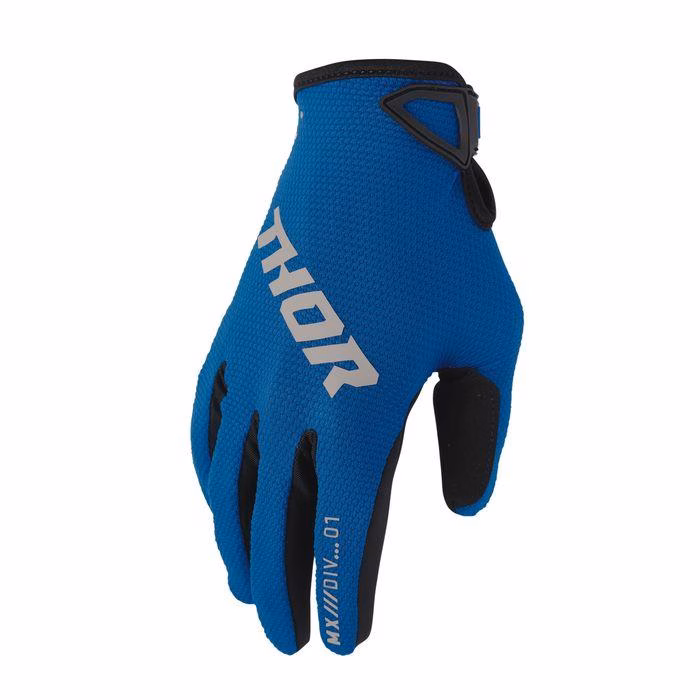 Thor MX Ridemode Static Motocross Gloves Youth Blue