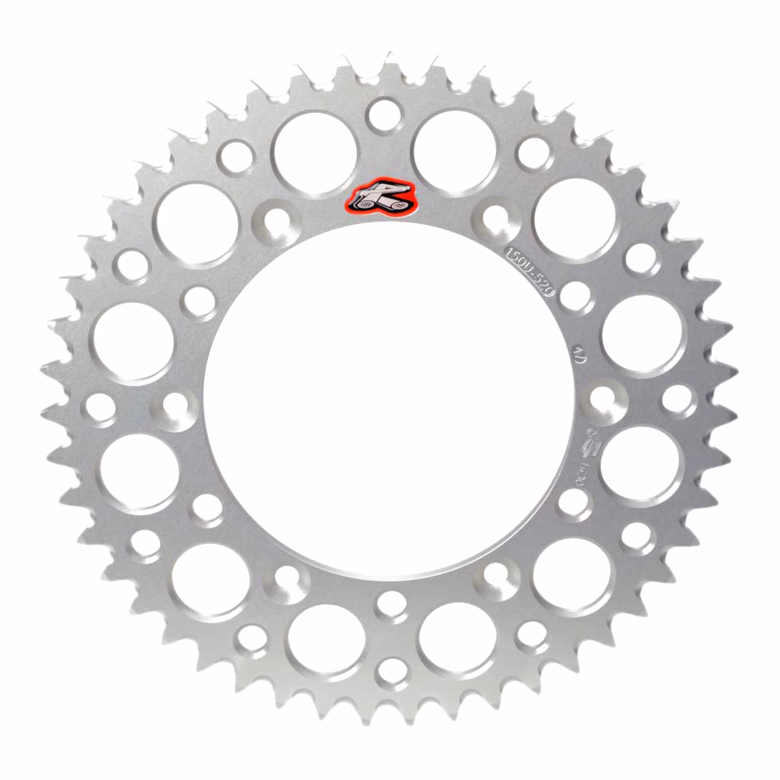 Renthal Sprocket Rear Silver 50T Alloy 7075 T6 Grooved Suzuki - Image 1