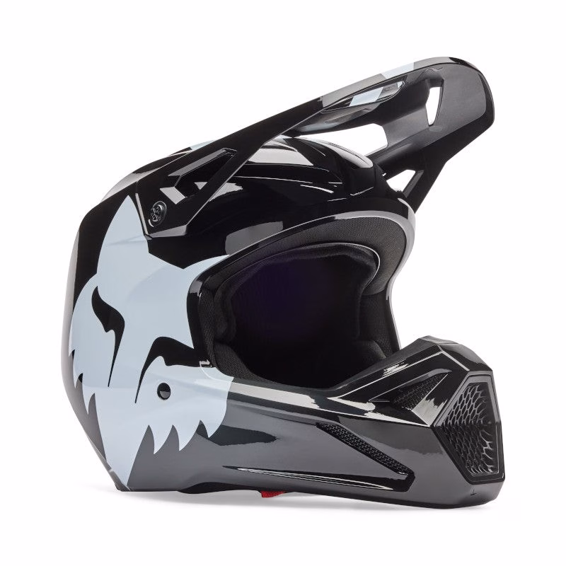 Fox V1 Shield Motocross Helmet Youth Black